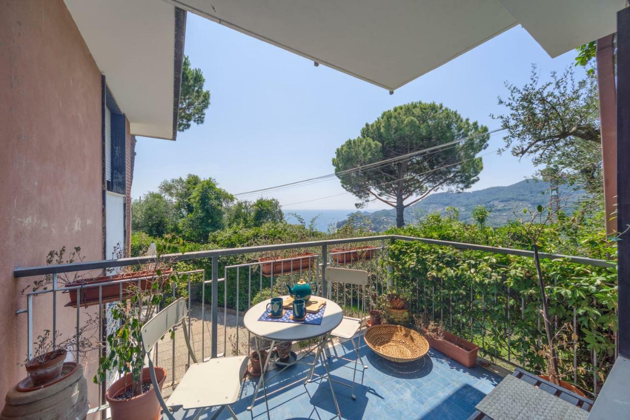 Appartamento Casa Anna Sea View, Pool, Parking & Wifi Rapallo Esterno foto